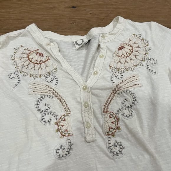 Akemi + kim anthropologie peasant 3/4 top - Picture 4 of 8